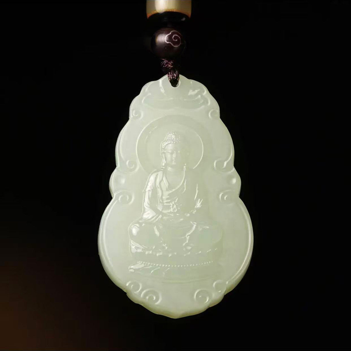 Warm Clear Water Hetian Jade 12 Zodiac Pendant, 8 Guardian Buddha Jade Charm, Premium Gift Choice with Certificate