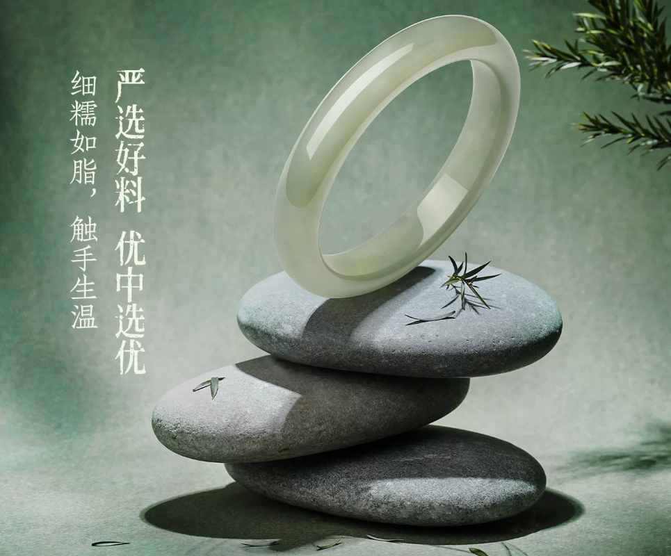 Natural Hetian Cyan Jade Bangle New Chinese Style Peace Bracelet Certified Collectible Birthday Gift for Women
