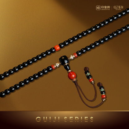 High-quality Black Green Hetian Jade Multi-color Multi-loop Bracelet, Premium Wenwan Bracelet for Men & Women
