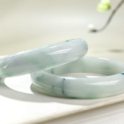 Jadeite Bangle, Women's Jade Bracelet, Ideal Gift for Mom & Girlfriend, Multiple Sizes Available