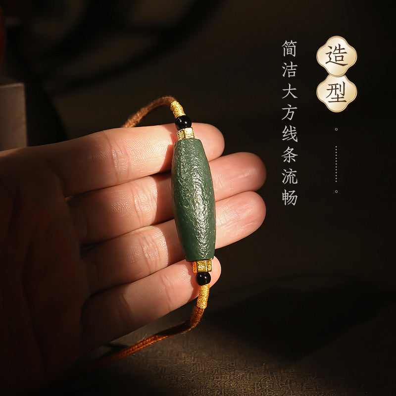 Antique Style Yuheng Hetian Jade Pendant, Unisex Holiday Gift Jade Charm