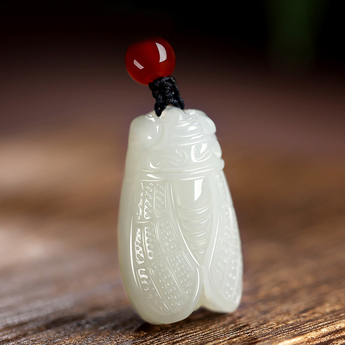 Natural Hetian Jade Cicada Pendant, Symbolize Success in Exams & Brilliant Future, Inspirational Gift for Students, With Certificate & Collectible Value
