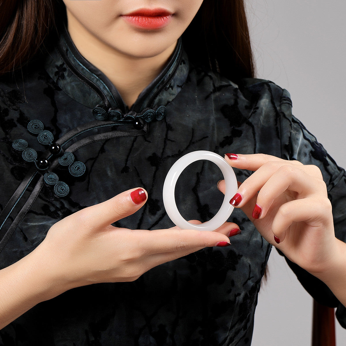 Mellow Standard-Style Afghan Jade Bangle, Carbonate Jade Bracelet, Gift for Young Ladies & Best Friends