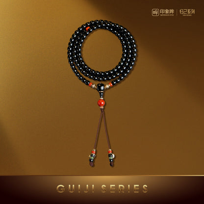 High-quality Black Green Hetian Jade Multi-color Multi-loop Bracelet, Premium Wenwan Bracelet for Men & Women