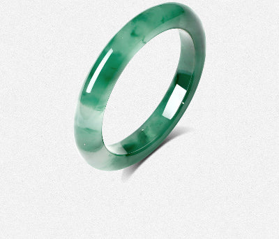 High-Grade Natural Floating Pattern African Jade Bangle, Certified Untreated Fine Jade Jewelry, Premium Birthday Gift for Her / Mom