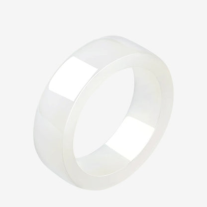 Hetian jade ring for women, made of green jade or nephrite, a jade ornament symbolizing peace and safety, a birthday gift.
