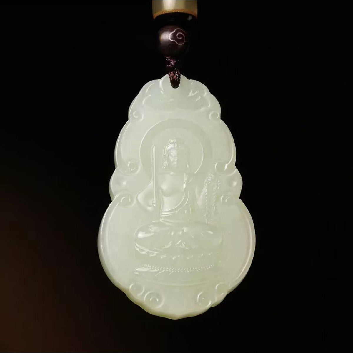 Warm Clear Water Hetian Jade 12 Zodiac Pendant, 8 Guardian Buddha Jade Charm, Premium Gift Choice with Certificate