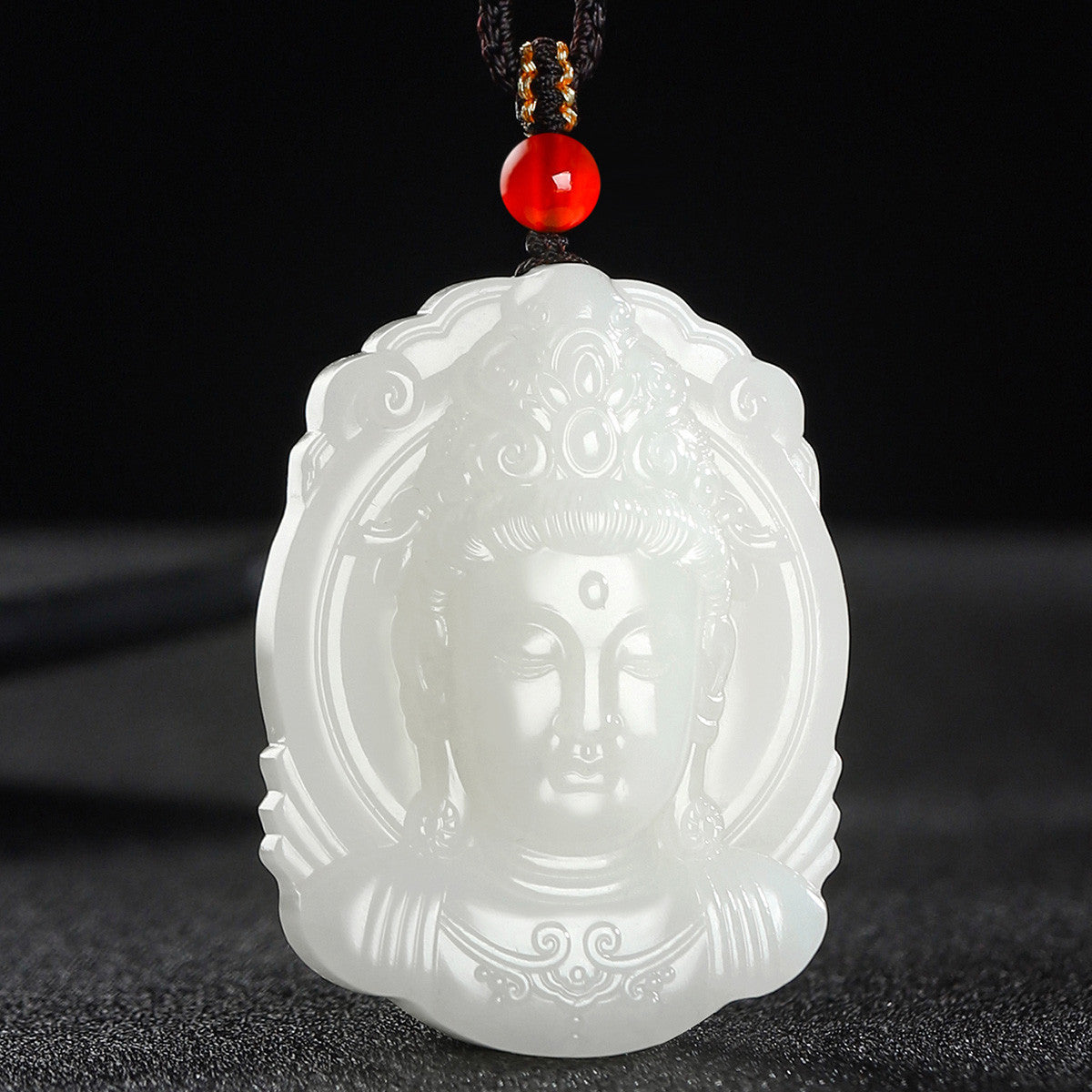 Hetian Jade Tara Guanyin Pendant, Exquisite Jade Amulet, Auspicious Collectible Ornament with Official Certificate