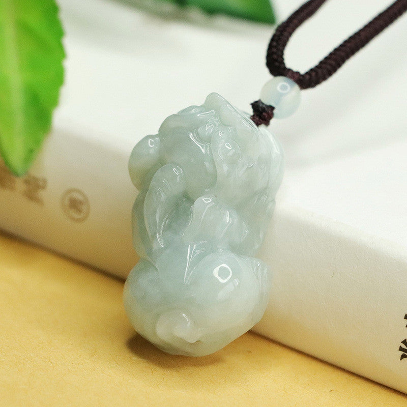 Natural Burmese Jadeite Pixiu Necklace & Bracelet, Couple Style Jade Pendant & Ornament for Men and Women, With Certificate & Collectible Value