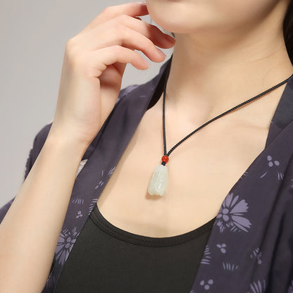 Natural Hetian Jade Cicada Pendant, Symbolize Success in Exams & Brilliant Future, Inspirational Gift for Students, With Certificate & Collectible Value