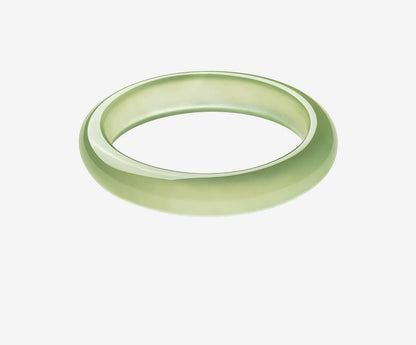 Natural Cyan Frozen Xiuyu Bangle, New Chinese Style Peace Jade with Certificate, Birthday Gift for Girlfriend