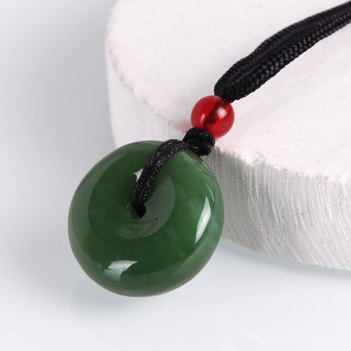 Natural Hetian Jasper Buddha Pendant, Vivid Green Jade Pendant & Round Buckle, Unisex Jade Jewelry