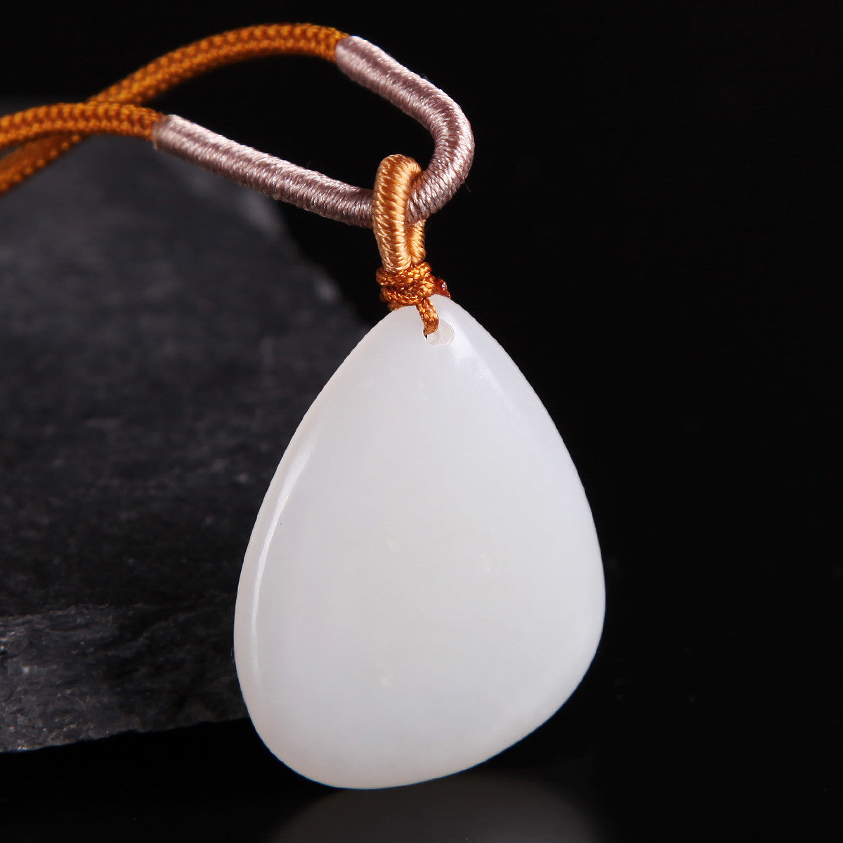 White Hetian Jade Pendant, Fine Carved Pixiu & Guanyin Pendant, Greasy Glossy High White Jade