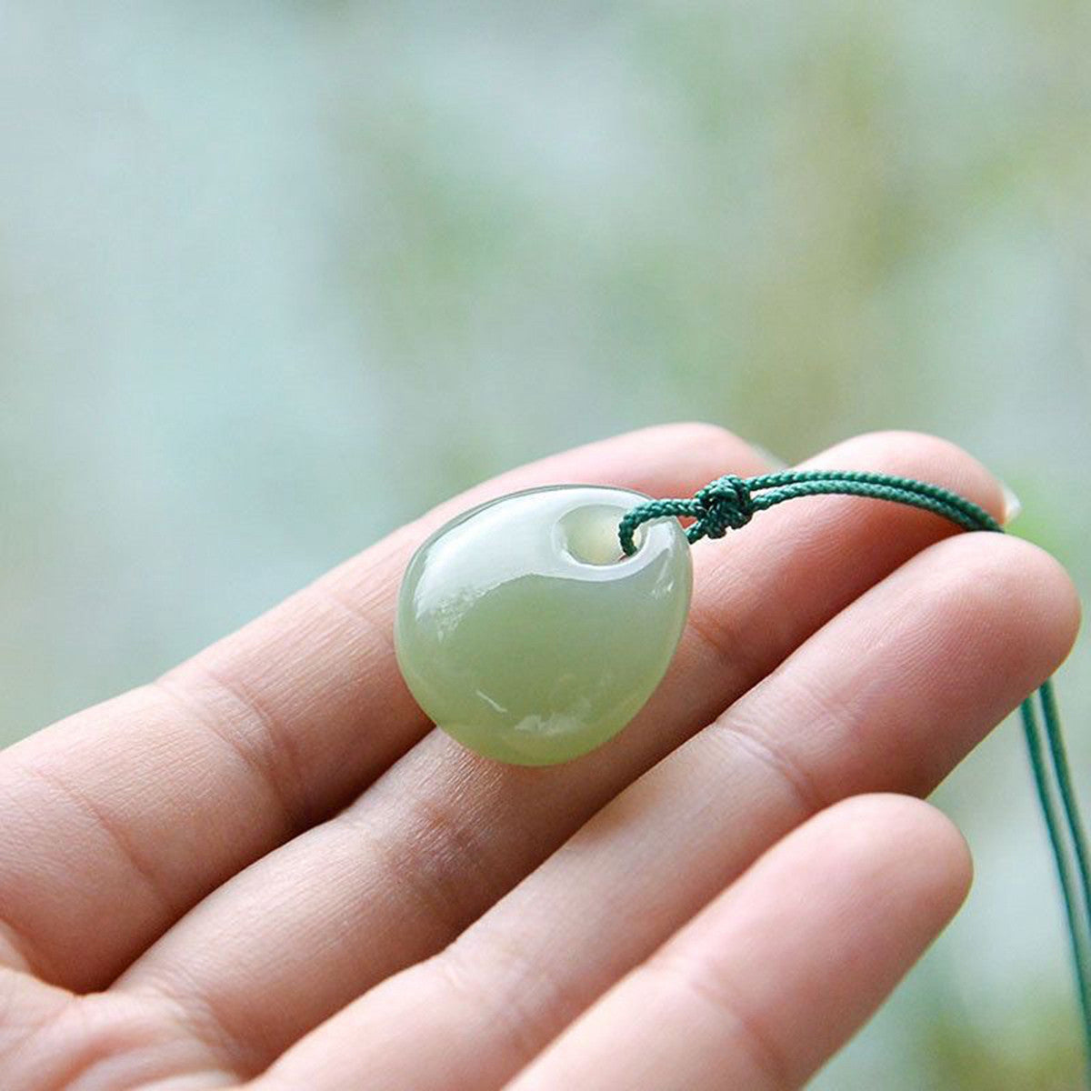 Natural Hetian Green Jade Lock & Fortune Bag Pendant, Jade Ornament with Certificate & Collectible Value