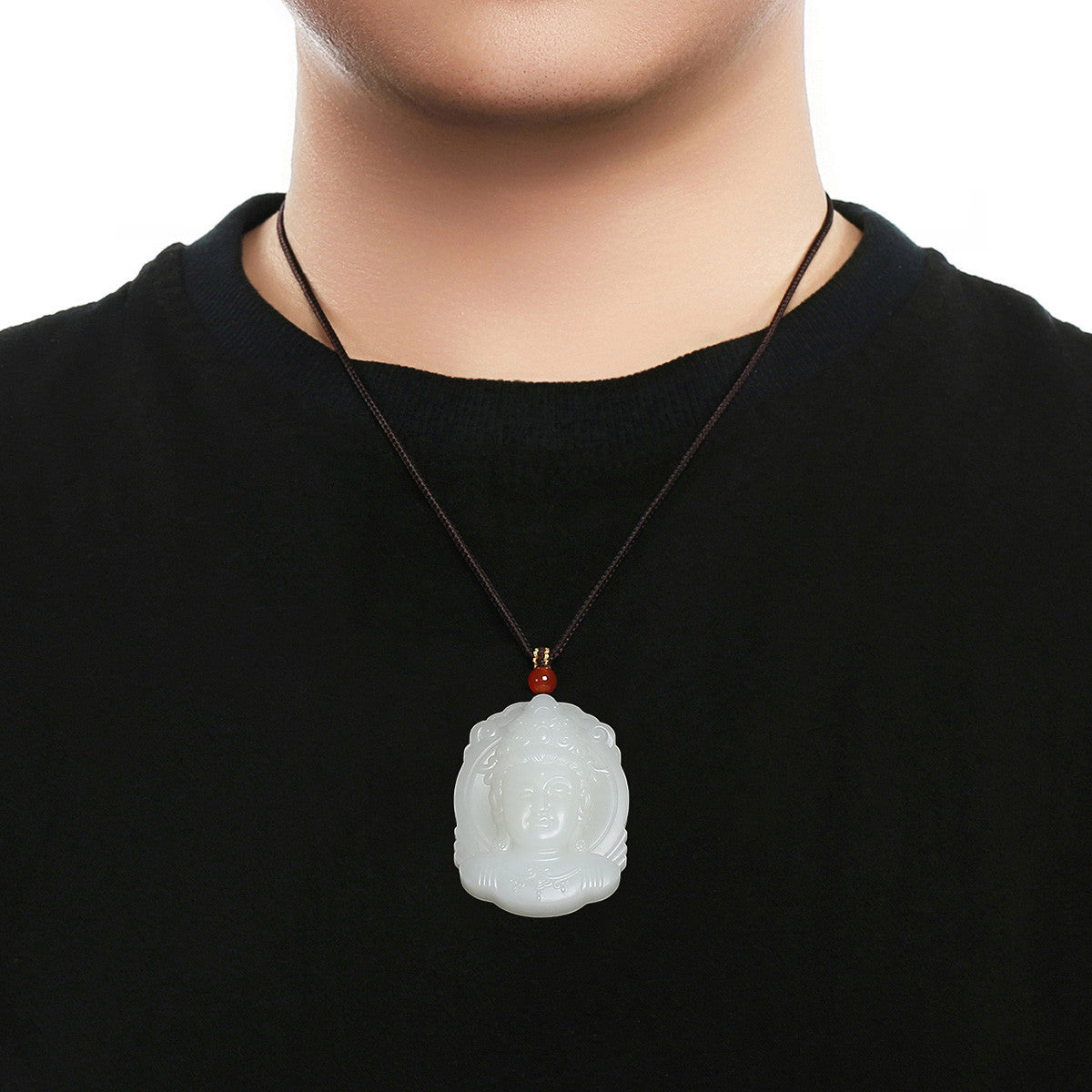 Hetian Jade Tara Guanyin Pendant, Exquisite Jade Amulet, Auspicious Collectible Ornament with Official Certificate