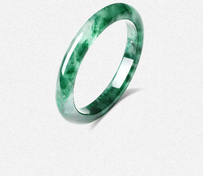 High-Grade Natural Floating Pattern African Jade Bangle, Certified Untreated Fine Jade Jewelry, Premium Birthday Gift for Her / Mom