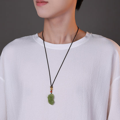 Pale Cyan Hetian Jade Pixiu Pendant for Men & Women, Holiday Lucky Gift Jade Charm