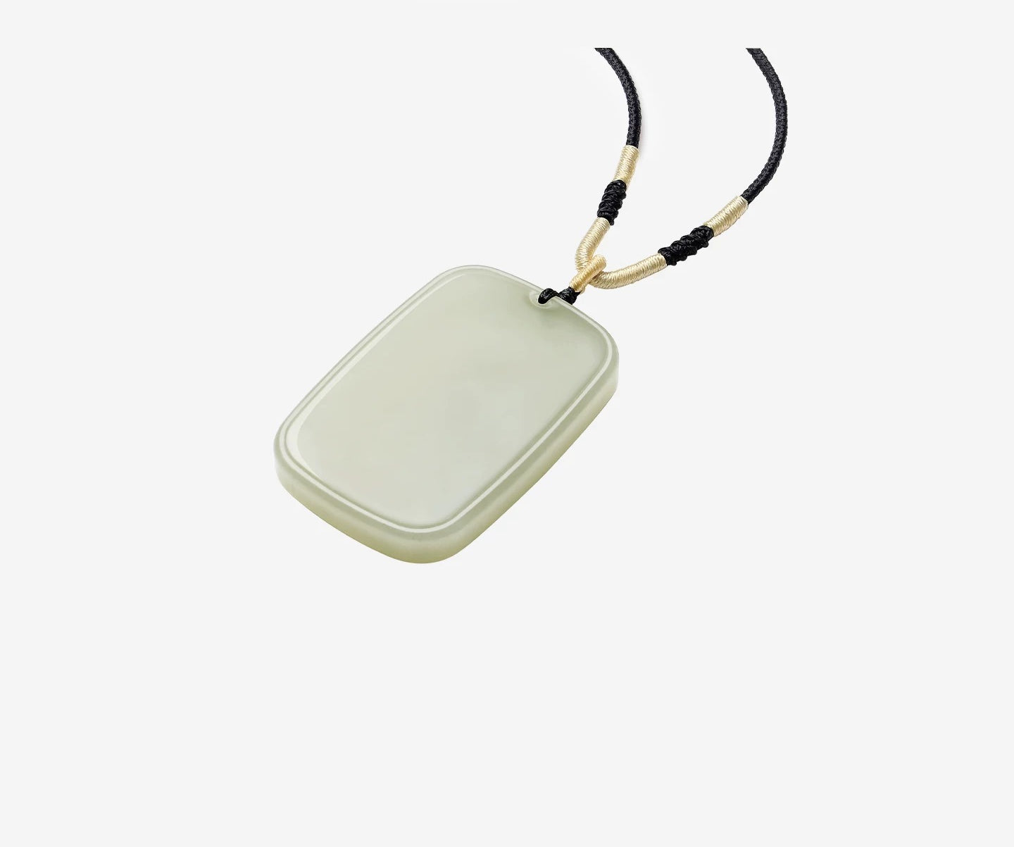 Hetian Jade Pendant for Men & Women, Green Jade Peace Plaque Necklace Charm, Collectible with Certificate, Birthday Gift for Girlfriend