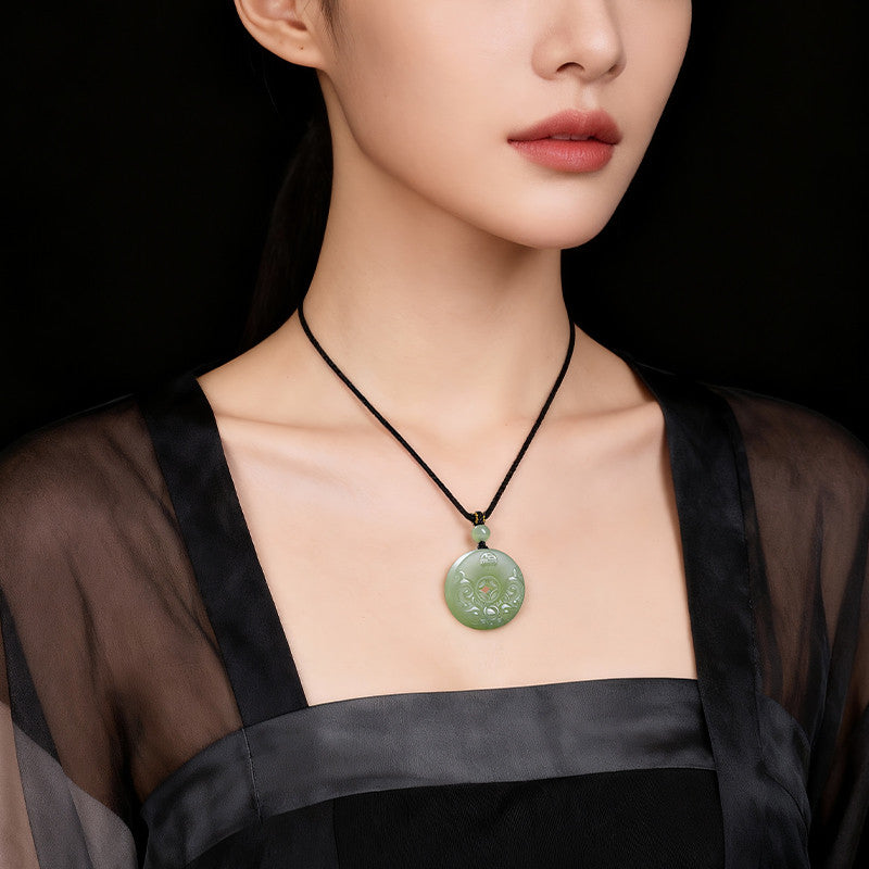 Hetian Jade Pixiu Fortune Plaque & Safety Buckle Pendant, Unisex Jade Charm for Peace & Joy, Holiday Gift with Certificate & Collectible Value