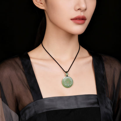 Hetian Jade Pixiu Fortune Plaque & Safety Buckle Pendant, Unisex Jade Charm for Peace & Joy, Holiday Gift with Certificate & Collectible Value