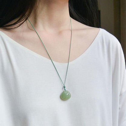Natural Hetian Green Jade Lock & Fortune Bag Pendant, Jade Ornament with Certificate & Collectible Value