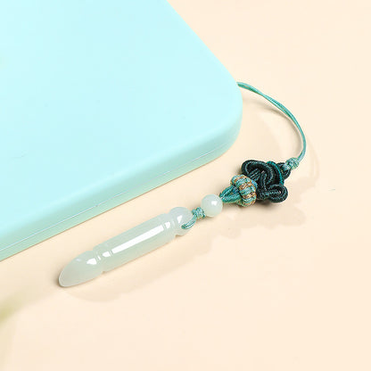 Top Exam Rank｜Grade A Myanmar Jadeite Wenchang Pen Pendant, Unisex Phone & Bag Charm