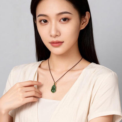 Unisex Lake Green Hetian Jade Vivid Pixiu Pendant, Festival Gift