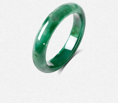 High-Grade Natural Floating Pattern African Jade Bangle, Certified Untreated Fine Jade Jewelry, Premium Birthday Gift for Her / Mom