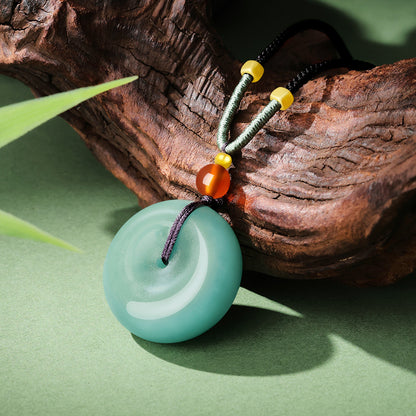 Silky & Mellow | Dongling Jade Plain Long Pendant, Daily Wear Jade Charm