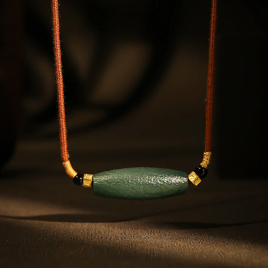 Antique Style Yuheng Hetian Jade Pendant, Unisex Holiday Gift Jade Charm