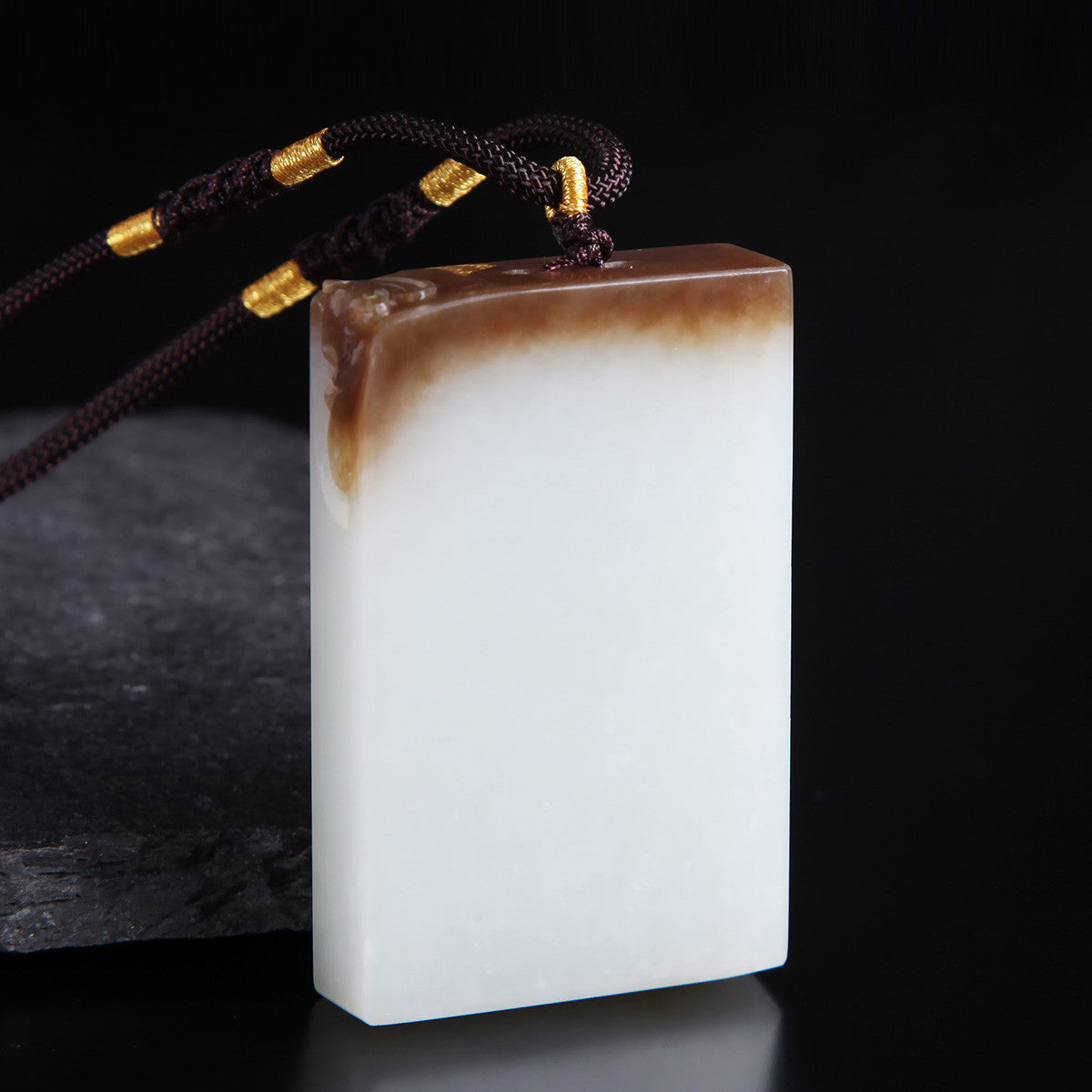 White Hetian Jade Pendant, Fine Carved Pixiu & Guanyin Pendant, Greasy Glossy High White Jade