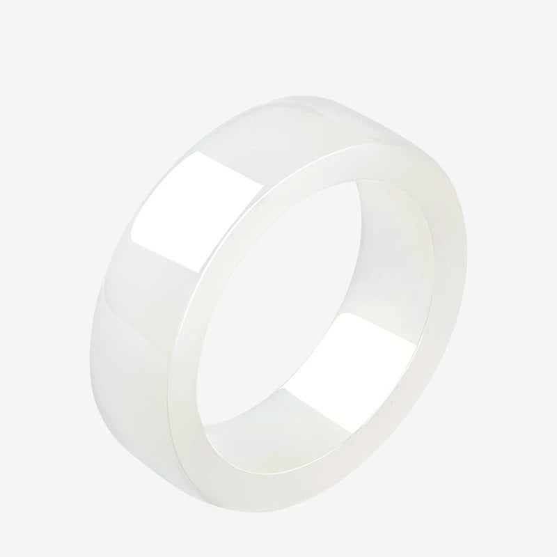 Hetian jade ring for women, made of green jade or nephrite, a jade ornament symbolizing peace and safety, a birthday gift.