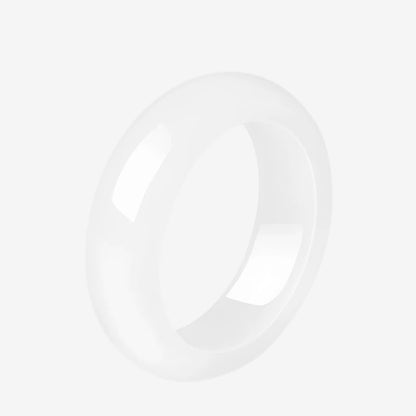 Hetian jade ring for women, made of green jade or nephrite, a jade ornament symbolizing peace and safety, a birthday gift.
