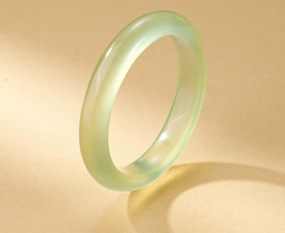Natural Cyan Frozen Xiuyu Bangle, New Chinese Style Peace Jade with Certificate, Birthday Gift for Girlfriend