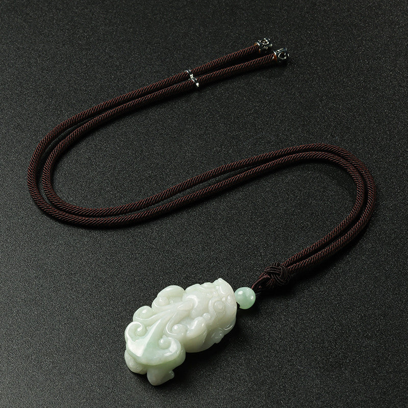 [Unique Piece] One Item One Shot Jadeite Pendant, Unisex Jade Charm, Festival Gift