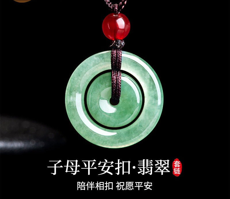 New Chinese Style Interlocking Safety Buckle Necklace, Retro Elegant Niche High-End Versatile Jewelry
