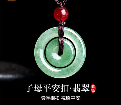 New Chinese Style Interlocking Safety Buckle Necklace, Retro Elegant Niche High-End Versatile Jewelry