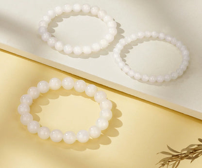 Natural Moonlight Hetian Jade Bracelet, Versatile Couple Jewelry with Certificate, Birthday & Holiday Gift for Lovers