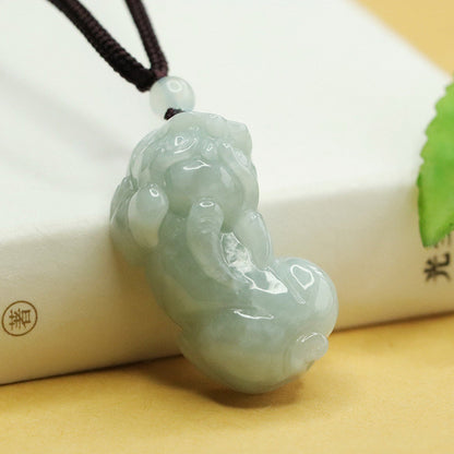 Natural Burmese Jadeite Pixiu Necklace & Bracelet, Couple Style Jade Pendant & Ornament for Men and Women, With Certificate & Collectible Value