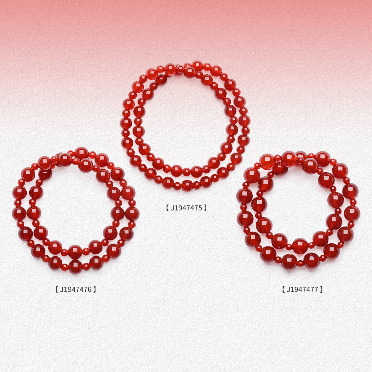 Red Agate Multi-Layer Bracelet for Women, New Chinese Style Lucky Beaded Bracelet, Ideal Gift