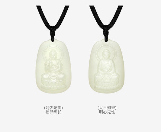 Natural Hetian Jade Patron Saint Pendant, Eight Guardian Deities & Guanyin Jade Pendant, Unisex Protective Jade Charm, Authentic with Appraisal Certificate, Collectible Traditional Jewelry