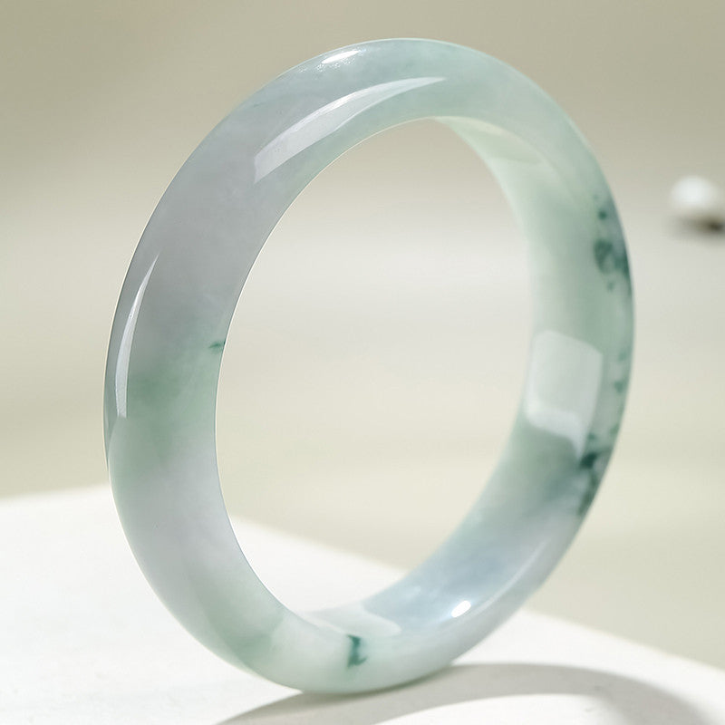 Jadeite Bangle, Women's Jade Bracelet, Ideal Gift for Mom & Girlfriend, Multiple Sizes Available