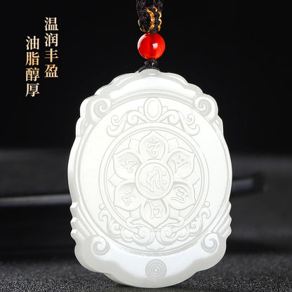 Hetian Jade Tara Guanyin Pendant, Exquisite Jade Amulet, Auspicious Collectible Ornament with Official Certificate