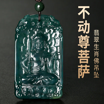 [Unique Piece] One Item One Shot Jadeite Pendant, Unisex Jade Charm, Festival Gift