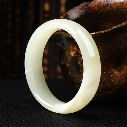 Mellow Standard-Style Afghan Jade Bangle, Carbonate Jade Bracelet, Gift for Young Ladies & Best Friends