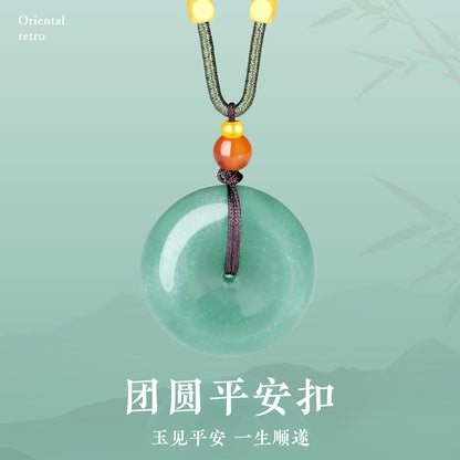 Silky & Mellow | Dongling Jade Plain Long Pendant, Daily Wear Jade Charm