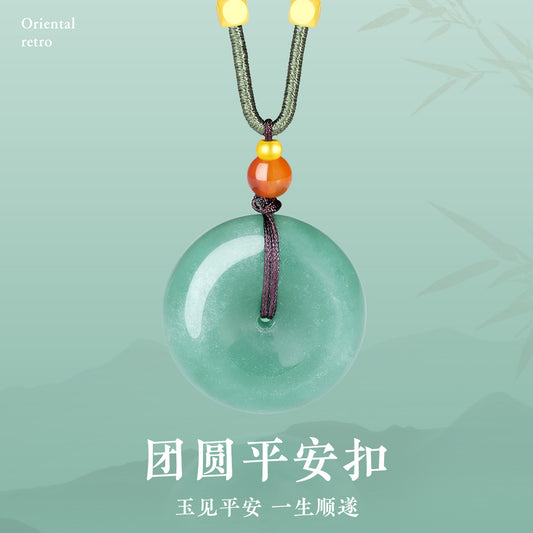 Silky & Mellow | Dongling Jade Plain Long Pendant, Daily Wear Jade Charm