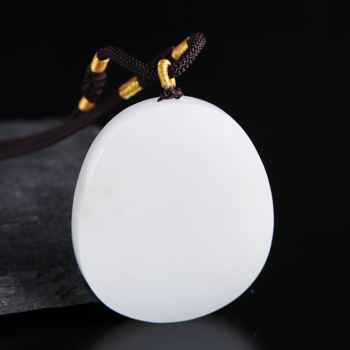 White Hetian Jade Pendant, Fine Carved Pixiu & Guanyin Pendant, Greasy Glossy High White Jade