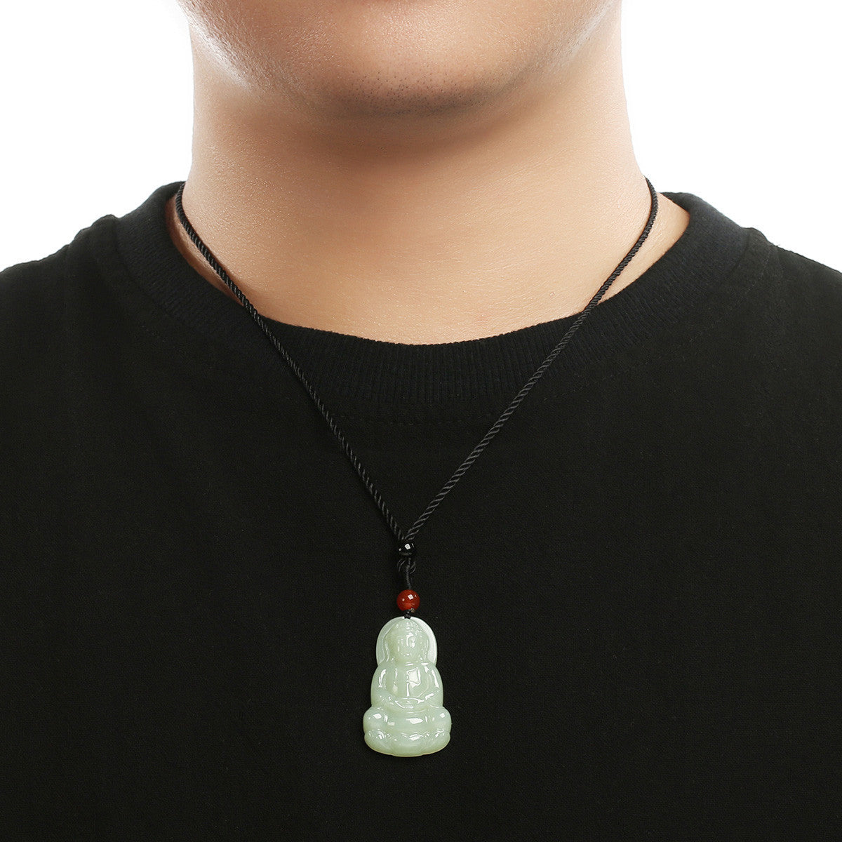 Hetian Jade Vase Guanyin Pendant, Exquisite Natural Jade Charm, With Certificate & Collectible Value