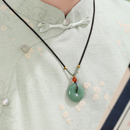 Silky & Mellow | Dongling Jade Plain Long Pendant, Daily Wear Jade Charm